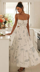 Artisan Coastal Print Midi Dress