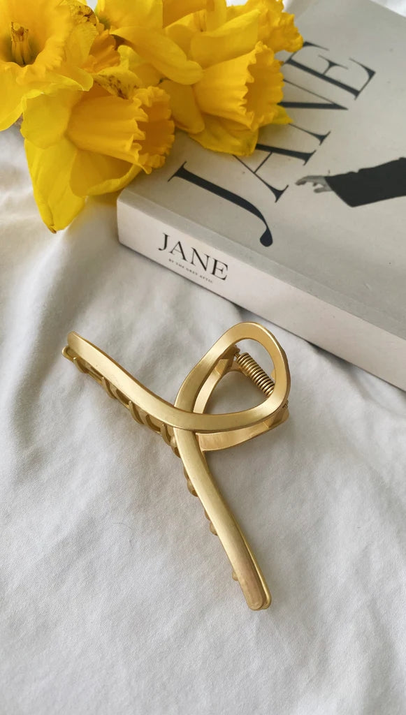 Goldene Twist-Haarspange