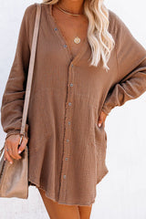 My Perfect Day Pocket Button Down Tunic - 4 Colors