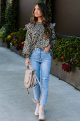 Evermore Floral Print Smocked Ruffle Top - 2 Colors