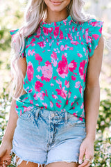 Step It Up Print Sleeveless Top