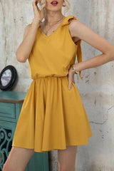 Girly Tie-shoulder Wide-leg Romper