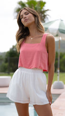 Orabella Crop Top - Koralle