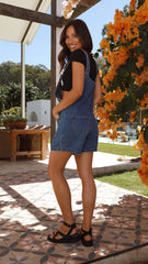 Fadia Overalls - Dark Blue Denim
