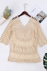 Flower Crochet Beach Blouse
