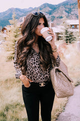 Everlee Leopard Print Long Sleeve Shirt - 2 Colors