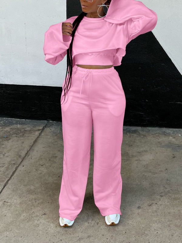 Indiebeautie Solid Three-Piece Sweatsuit