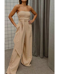 2024ss sexy strapless casual going out romper