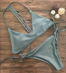 Olive Green Bikini Bathing Suits