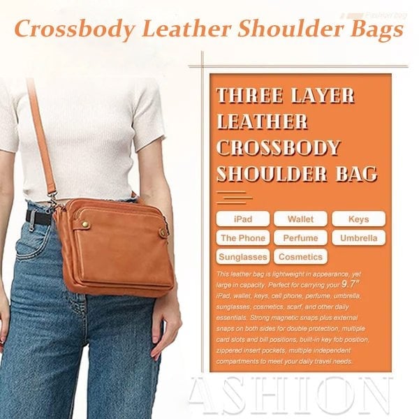 🔥Schneller Ausverkauf 49 % RABATT auf Crossbody-Schultertaschen und Clutches aus Leder 