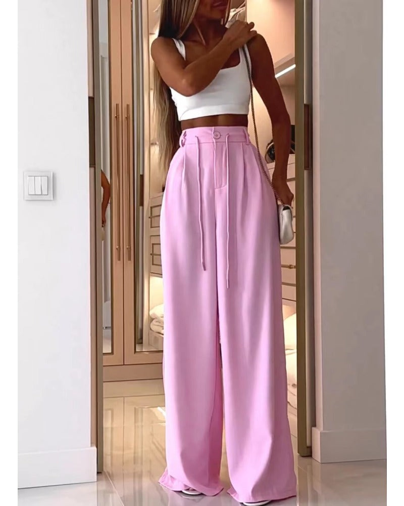 Pink and white patchwork jumpsuit
