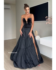 2024ss sexy strapless deep V party dress
