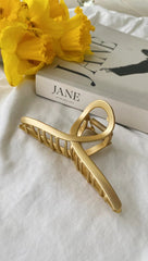 Goldene Twist-Haarspange