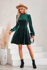 Can't Help But Love Velvet Long Sleeve Mini Dress - 3 Colors