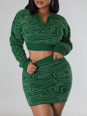 Knit Skirt Set
