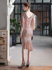 WOMEN V-NECK PARTY GOWN