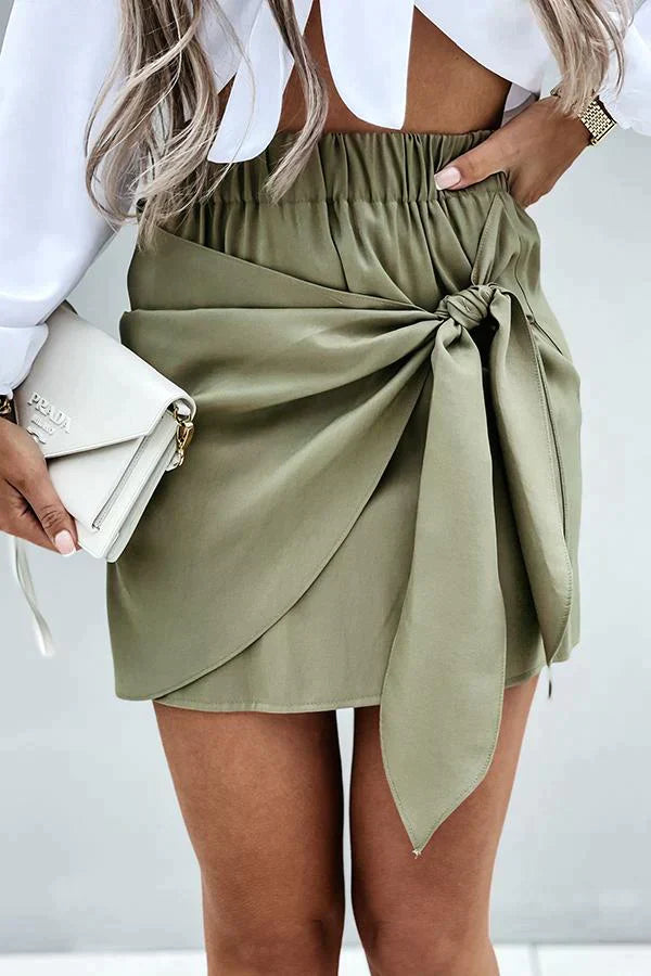 Show Me Your World Tie Skirt