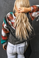 Jeansjacke mit Kapuze und Taschen