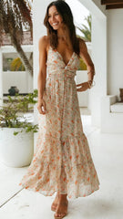 Garden Floral Slip Midi Dress
