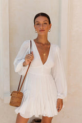 White Going Solar Dress