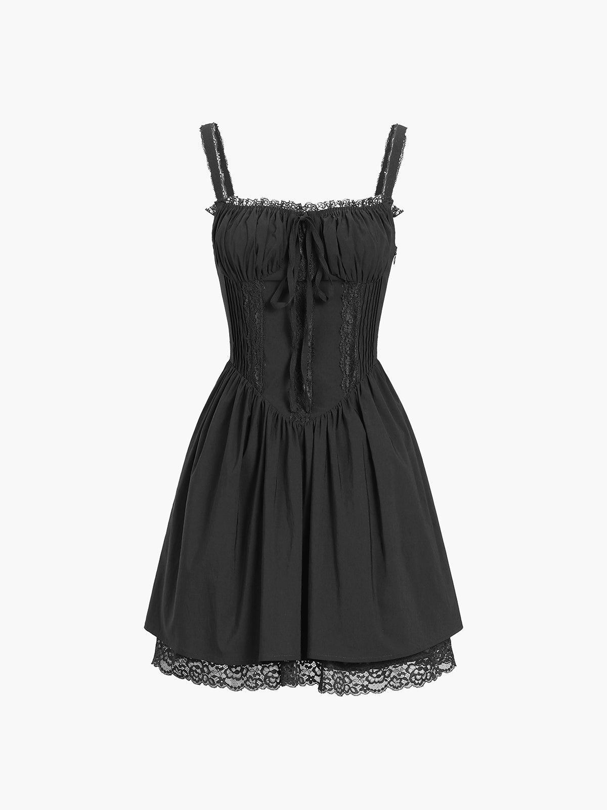 Coastal Cowgirl Lace Trim Corset Short Dress