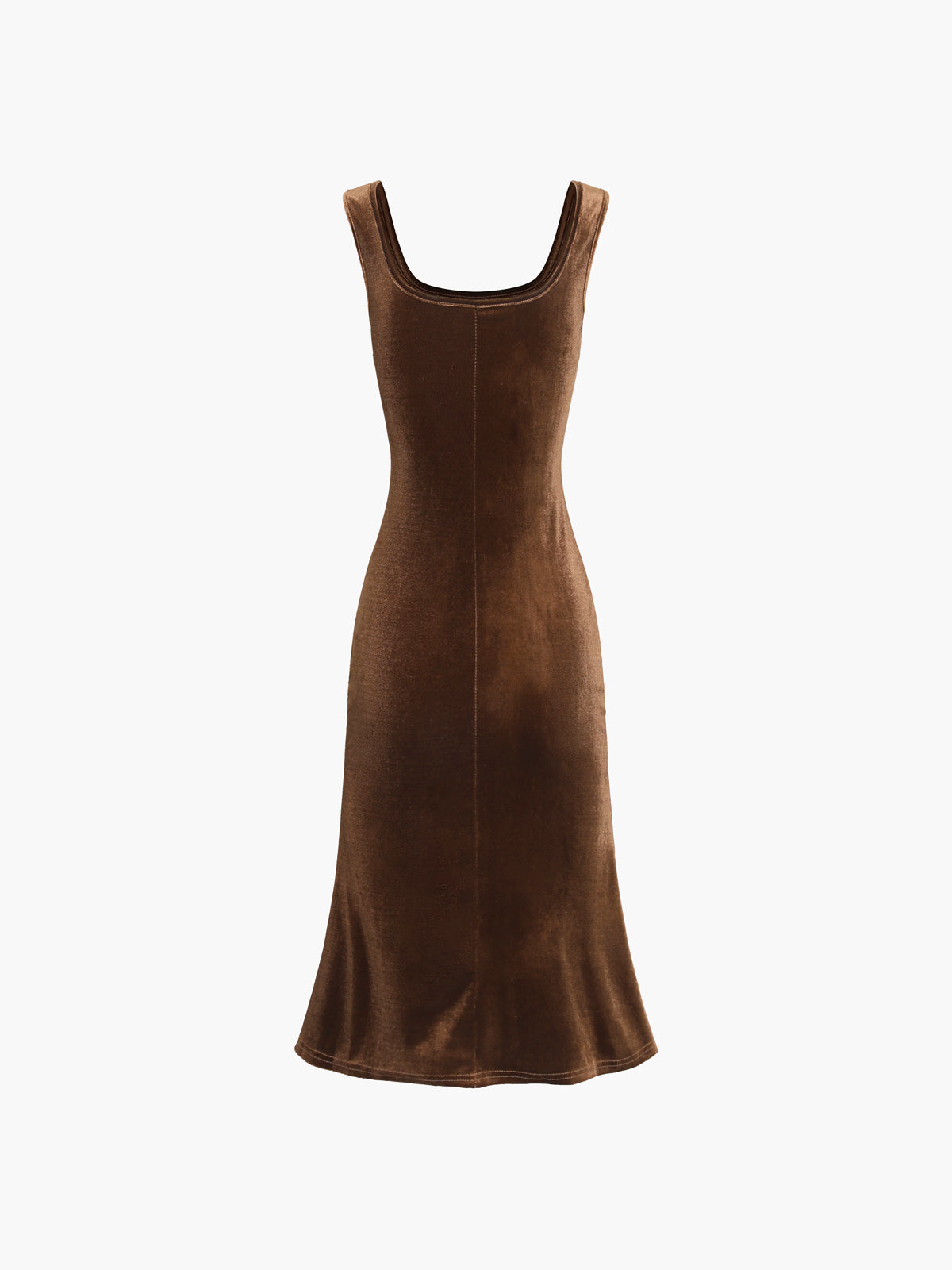 Paradise Feeling Velvet Zippered Midi Dress