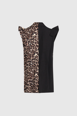 Baines Leopard Deconstruct Ruffle Suit