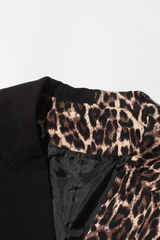 Baines Leopard Deconstruct Ruffle Suit