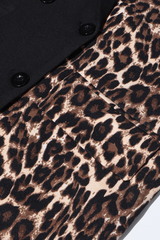 Baines Leopard Deconstruct Ruffle Suit