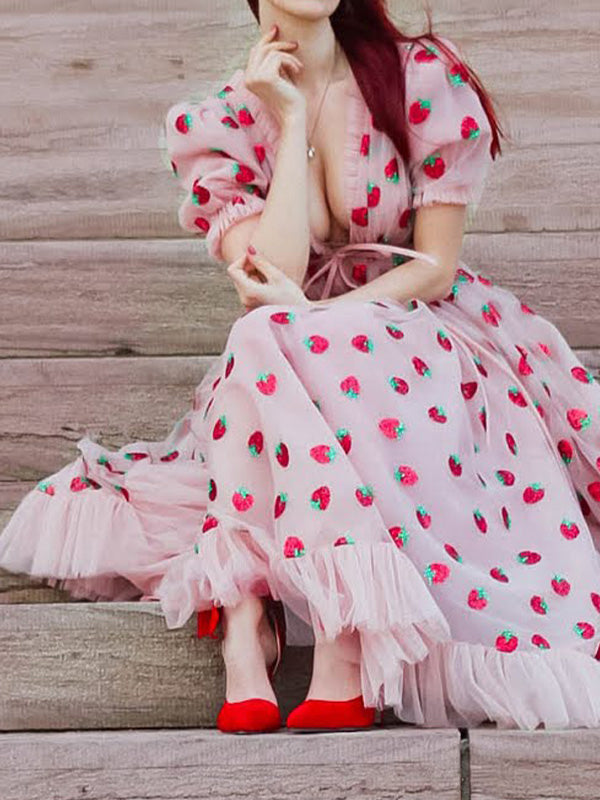 Sequined Shining Slit Trendy Maxi Party Dress