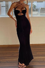 CrissCross Halter Cutout Tie-up Dress