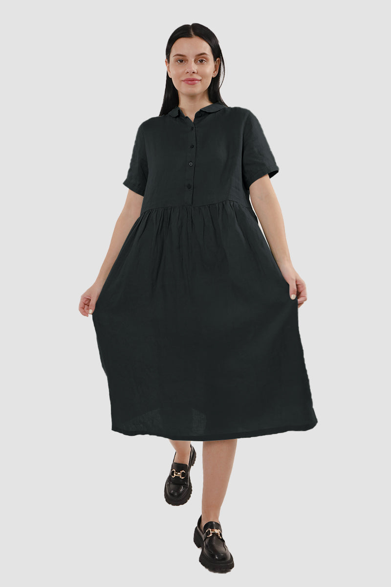 Daisy Slouchy Linen Dress