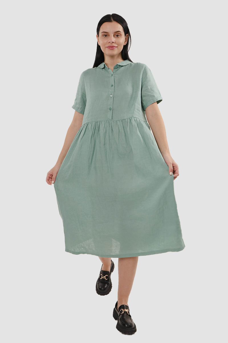 Daisy Slouchy Linen Dress