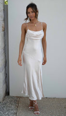 Tullia Midi Dress (Oyster)