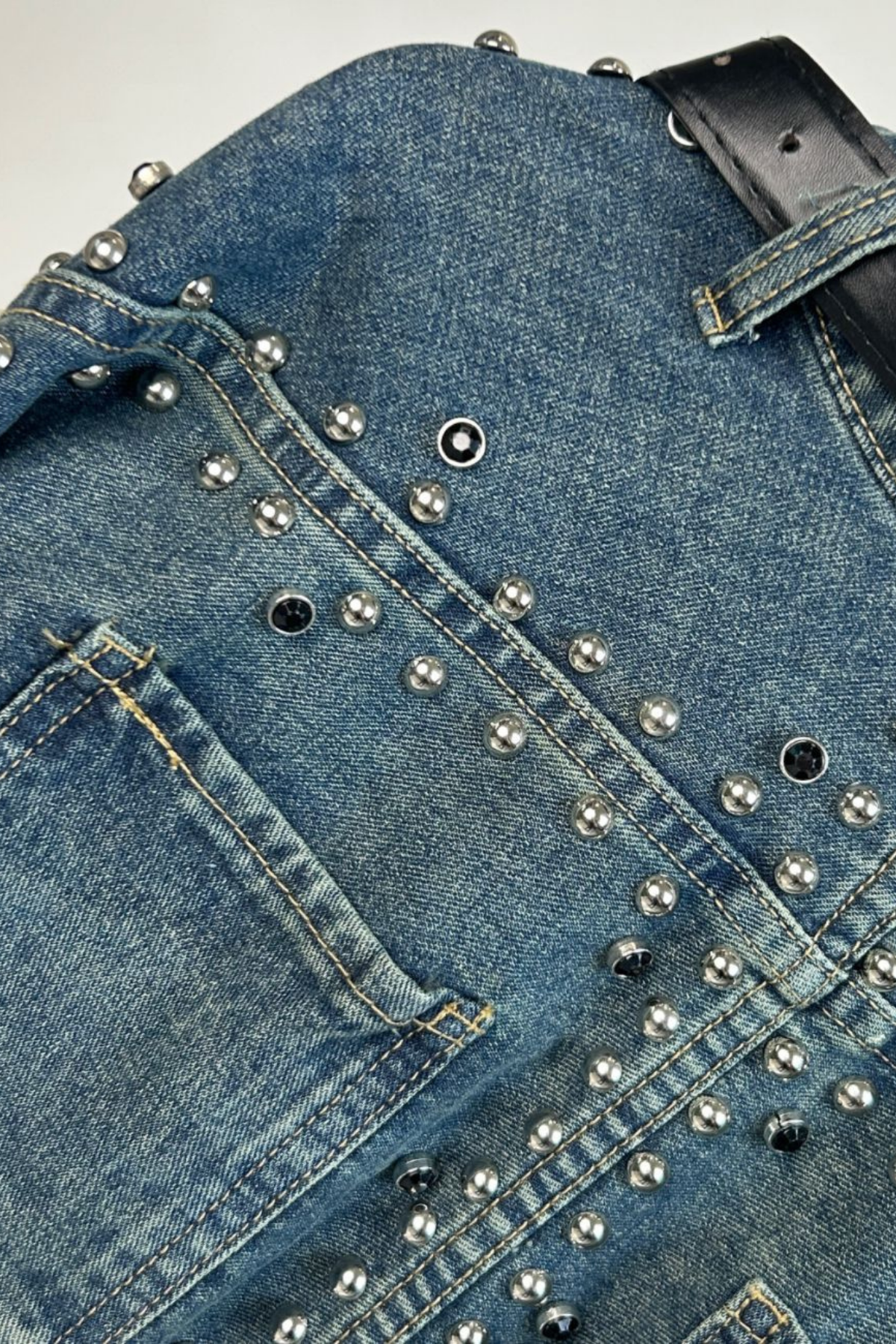 Ellis Deconstruct Studded Patchwork Jacket