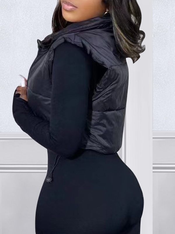 indiebeautie Zip-Front Puffer Vest