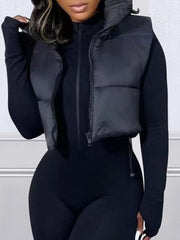 indiebeautie Zip-Front Puffer Vest