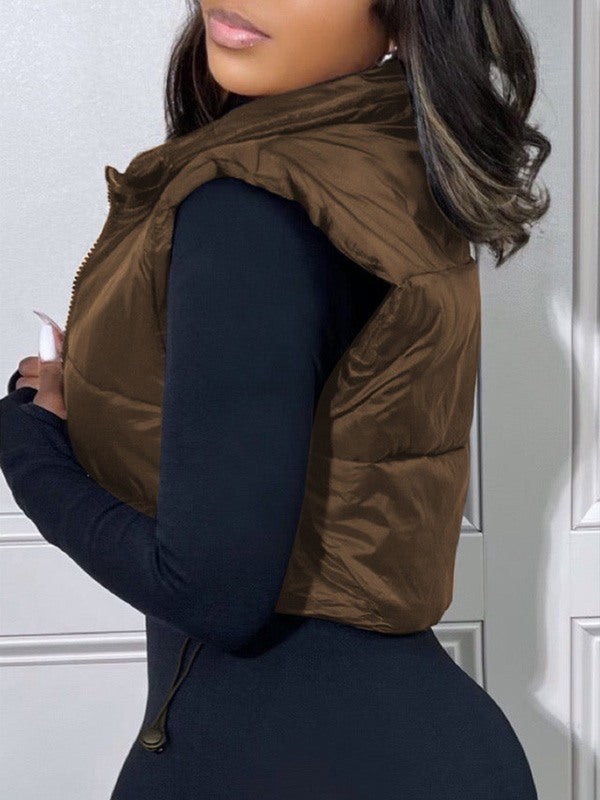 Indiebeautie Zip-Front Puffer Vest