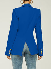 Indiebeautie Classic Double-Breasted Blazer