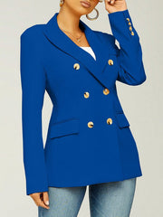 Indiebeautie Classic Double-Breasted Blazer