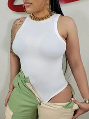 Indiebeautie Sleeveless Ribbed Bodysuit