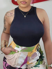 Indiebeautie Sleeveless Ribbed Bodysuit
