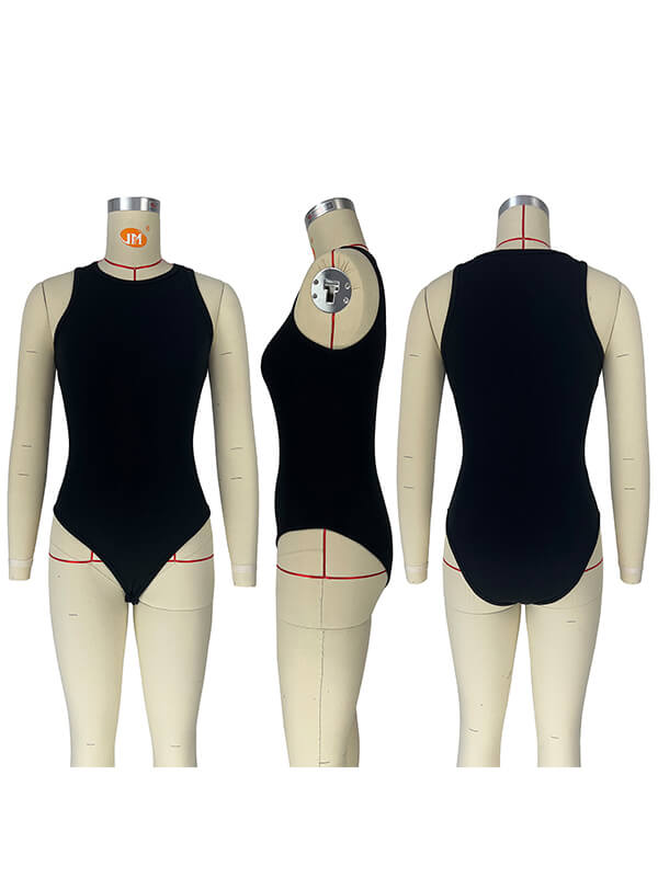 Indiebeautie Sleeveless Ribbed Bodysuit