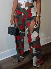 Indiebeautie Camo Cutout Pants