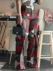 Indiebeautie Camo Cutout Pants