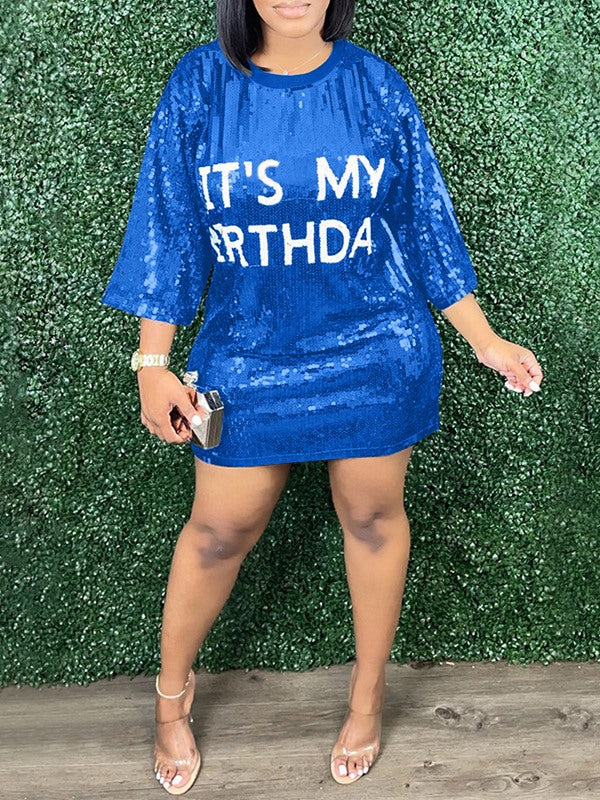 Indiebeautie Sequin Tee Dress