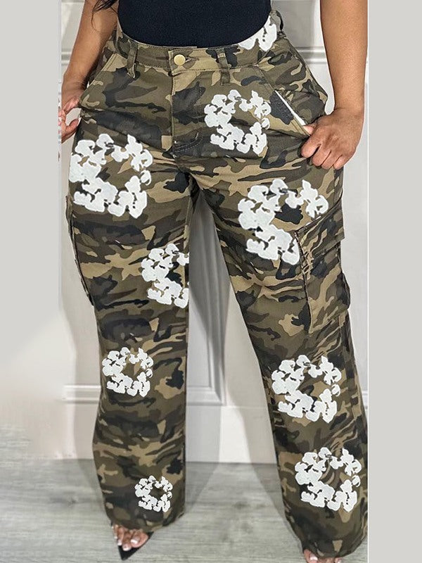 Indiebeautie Camo Cargo Pants