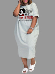 Indiebeautie Printed Tee Dress