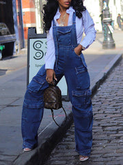 Indiebeautie Cargo Denim Overalls