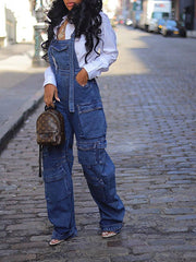 Indiebeautie Cargo Denim Overalls